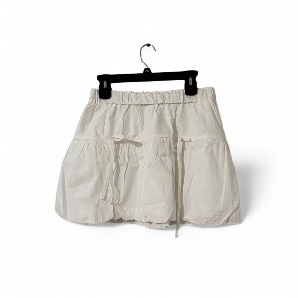Cute White Women's Skirt day+moon